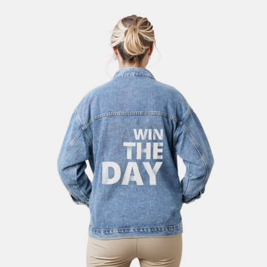 SPORT-TEK Women's Athletic Shirts デニムジャケット (モデル)