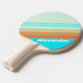 Sport Tropic Splash Striped with Name 卓球ラケット (正面アングル)