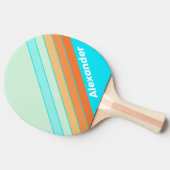 Sport Tropic Splash Striped with Name 卓球ラケット (横)