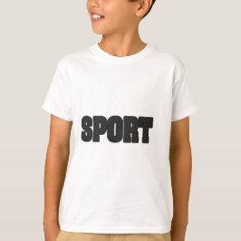 Sport Typography Design in Dimpled Rubber Texture Tシャツ