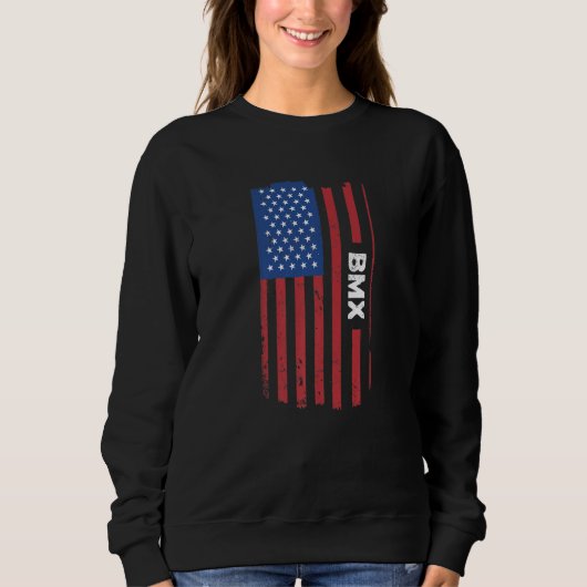 Sport Us Flag BMX Premium スウェットシャツ (正面)