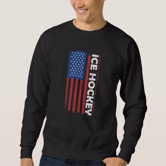 Sport Us Flag Ice Hockey Premium_3 スウェットシャツ (正面)