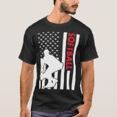 Sport Us Flag Softball Tシャツ (正面)