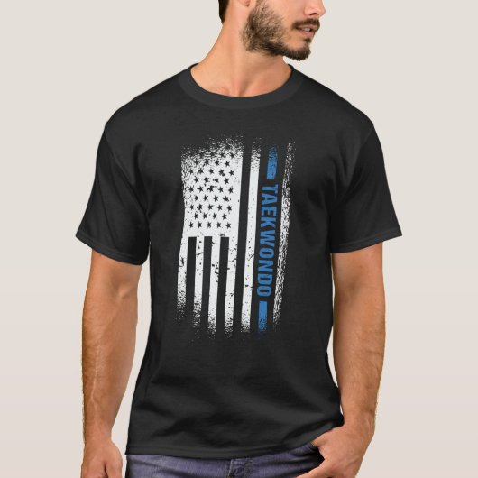 Sport Us Flag Taekwondo  2 Tシャツ (正面)