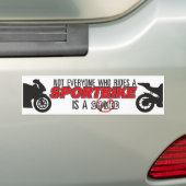 Sportbikeに…乗る皆 バンパーステッカー (車上)