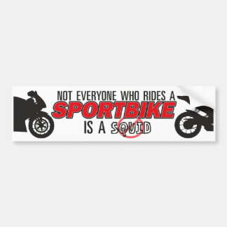 Sportbikeに…乗る皆 バンパーステッカー