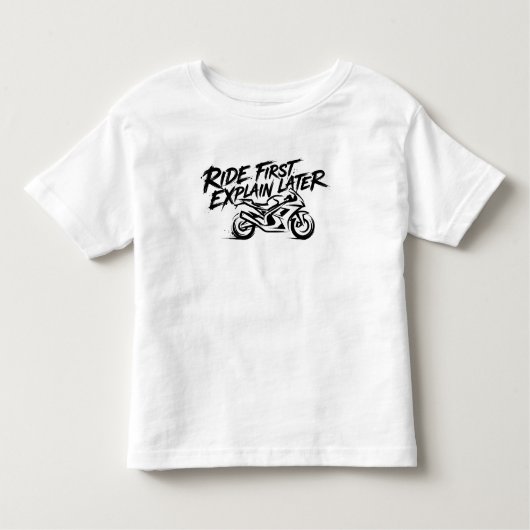 Sportbike Rider Action Mentality トドラーTシャツ (正面)