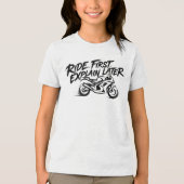 Sportbike Rider Action Mentality トライブレンドＴシャツ (正面)