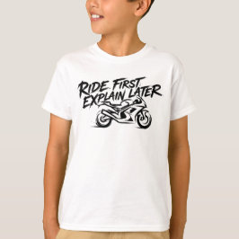 Sportbike Rider Action Mentality Tシャツ