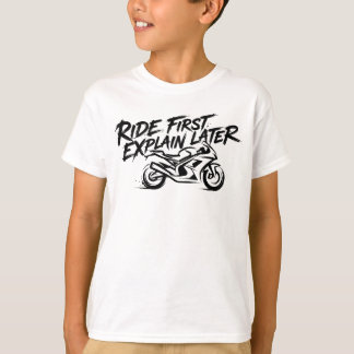 Sportbike Rider Action Mentality Tシャツ