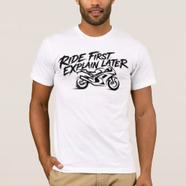 Sportbike Rider Action Mentality Tシャツ