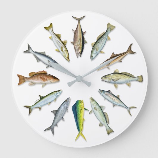 Sportfish Wall Clock ラージ壁時計 (正面)