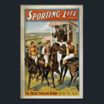 Sporting Life Great English Derby Vintage Horse ポスター<br><div class="desc">A real classic Sporting Life Great English Derby Vintage Horse Racing scene from yesteryear. From the Vintage Horse Racing Collection in my store.</div>