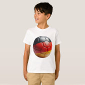Sportliche Mode für Fans Deutsche Stolz Fußball  Tシャツ (正面フル)