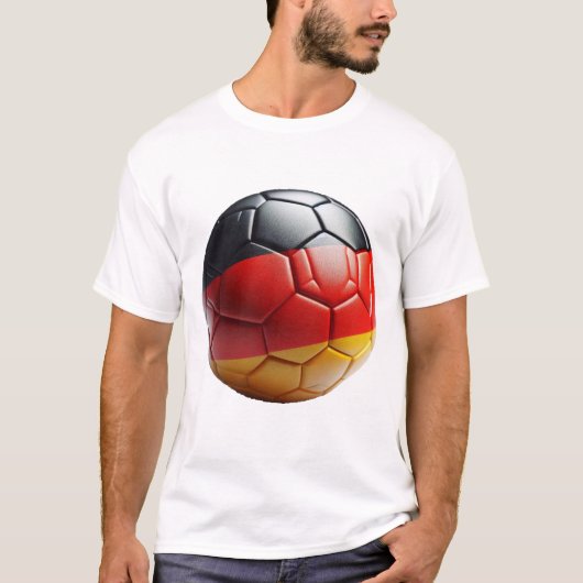 Sportliche Mode für Fans Deutsche Stolz Fußball  Tシャツ (正面)