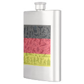 Sportlicher Flachmann mit Deutschland Flagge フラスク (左)