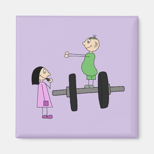 Sportliches Paar マグネット (正面)