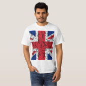 Sportliches T-Shirt mit Union Jack Flagge Tシャツ (正面フル)
