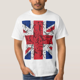 Sportliches T-Shirt mit Union Jack Flagge Tシャツ