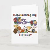 Sports熱狂するの誕生日Tシャツとギフト用 カード (正面)