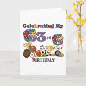 Sports熱狂するの誕生日Tシャツとギフト用 カード (黄色い花)