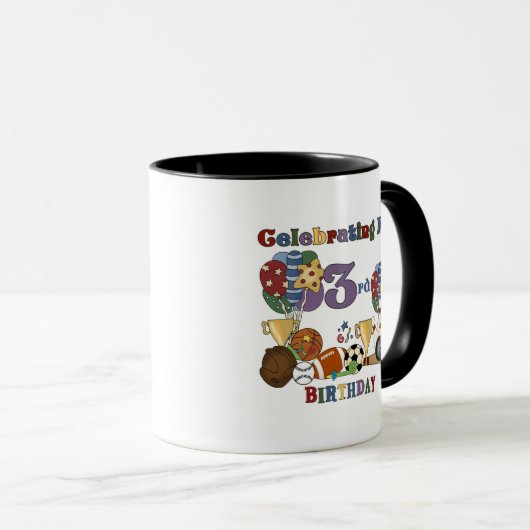 Sports熱狂するの誕生日Tシャツとギフト用 マグカップ (正面右)