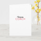 SPORTS 感謝してい COACH Teamの色モダン カード (黄色い花)