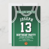 Sports 13 Birthday Party Invitation 招待状 (正面)