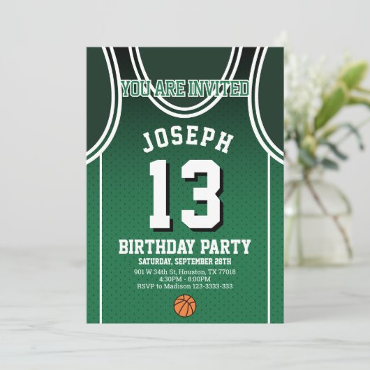 Sports 13 Birthday Party Invitation 招待状 (スタンド正面)