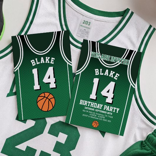 Sports 14 Birthday Party Invitation 招待状