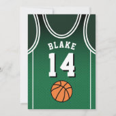 Sports 14 Birthday Party Invitation 招待状 (裏面)