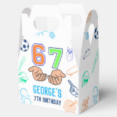 Sports 6 7 Meme Trend Six Seven Birthday Party フェイバーボックス (オープン)