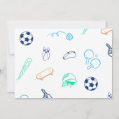 Sports 6 7 Meme Trend Six Seven Birthday Photo 招待状 (裏面)