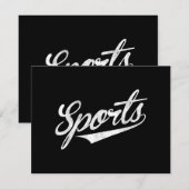 Sports A皮肉なおもしろいデザインはSと言う セーブザデート (正面/裏面)