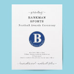 Sports Award Banquet Football Softball Flyer チラシ<br><div class="desc">Easily customize this simple and classic sports award banquet flyer!  Use for your school,  business,  church,  or community football,  softball,  baseball,  soccer,  etc. league.</div>