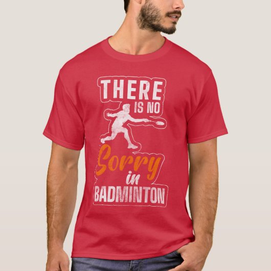 Sports Badminton Racket Badminton Game friend frie Tシャツ (正面)
