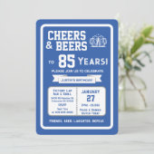 Sports Bar Birthday Cheers and Beers to 85 Years  招待状 (スタンド正面)