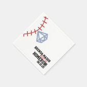Sports Baseball Homerun Glitter Bridal Shower スタンダードカクテルナプキン (角)