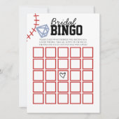 Sports Baseball Homerun Glitter Bridal Shower Game 招待状 (正面)