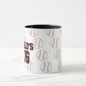 Sports Baseball Name Father Dad マグカップ (中央)