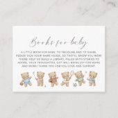 Sports bear baby shower bearly wait book request エンクロージャーカード (正面)