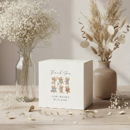 Sports bear baby shower, we can bearly wait フェイバーボックス