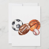 Sports Birthday 招待状 (裏面)