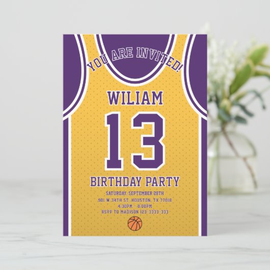 Sports Birthday Invitation 招待状 (スタンド正面)