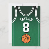 Sports Birthday Party Invitation 招待状 (裏面)