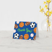 Sports Birthday Party Kids Cute カード (黄色い花)