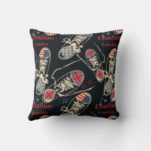 Sports Boots Fashion Pattern  クッション (裏面)