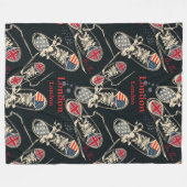 Sports Boots Fashion Pattern  フリースブランケット (正面(横))