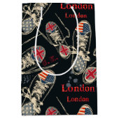 Sports Boots Fashion Pattern  ミディアムペーパーバッグ (正面)