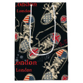 Sports Boots Fashion Pattern  ミディアムペーパーバッグ (裏面)